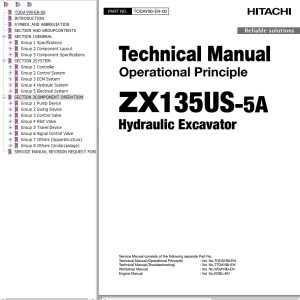 Hitachi ZX135US-5A Technical Manual TODAY90-EN-00
