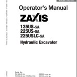 Hitachi ZX135US-5A ZX225US-5A ZX225USLC-5A Operator's Manual ENMDAY-1-1