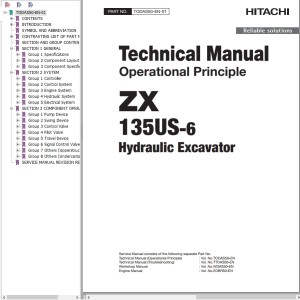 Hitachi ZX135US-6 Technical Manual TODAS50-EN-01