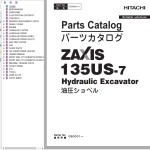 Hitachi ZX135US-7 Parts Catalog PDA450-1-1