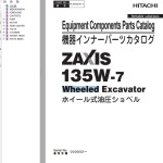 Hitachi ZX135W-7 Parts Catalog PLAF50-E1-1