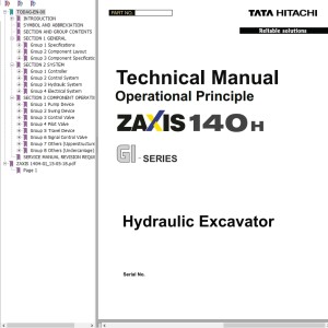 Hitachi ZX140H Technical Manual