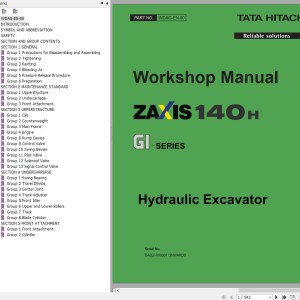 Hitachi ZX140H Workshop Manual WDAG-EN-00