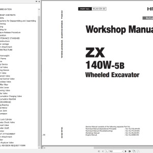 Hitachi ZX140W-5B Workshop Manual WLAA-EN-00