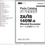 Hitachi ZX140W-6 Parts Catalog PLAB50-1-2