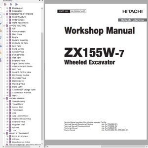 Hitachi ZX155W-7 Workshop Manual WLBS50-EN-00