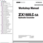 Hitachi ZX160LC-5A Workshop Manual WDBL90-EN-00