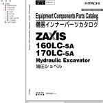 Hitachi ZX160LC-5A ZX170LC-5A Parts Catalog PDBL-E1-1