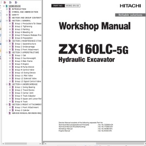Hitachi ZX160LC-5B Workshop Manual WDBG-EN-00