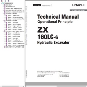 Hitachi ZX160LC-6 Technical Manual TODBR50-EN-01