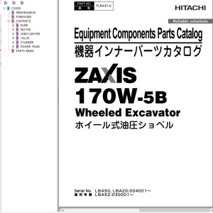 Hitachi ZX170W-5B Parts Catalog PLBA-E1-2