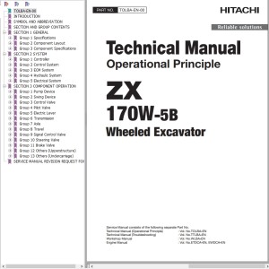 Hitachi ZX170W-5B Technical Manual TOLBA-EN-00