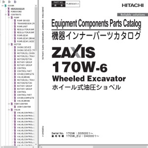Hitachi ZX170W-6 Parts Catalog PLBE50-E1-1