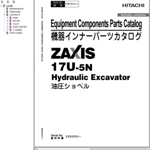 Hitachi ZX17U-5N Parts Catalog PABC60-E1-1