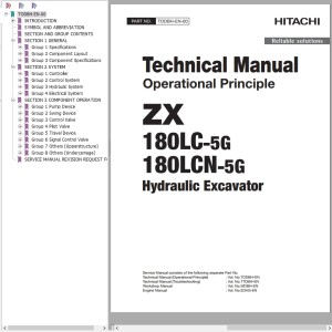 Hitachi ZX180LC-5G ZX180LCN-5G Technical Manual TODBH-EN-00