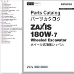 Hitachi ZX180W-7 Parts Catalog PLBN50-1-1