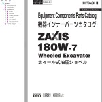 Hitachi ZX180W-7 Parts Catalog PLBN50-E1-1