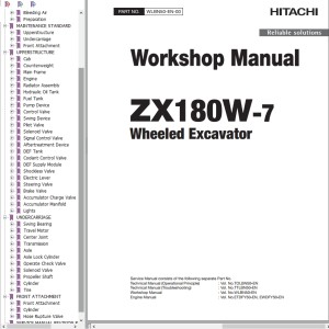 Hitachi ZX180W-7 Workshop Manual WLBN50-EN-00