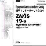 Hitachi ZX19-6 Parts Catalog PABL50-E1-1