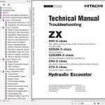 Hitachi ZX200-3 Series To ZX270-3 Series Technical Manual Troubleshooting TT1V1-E-02