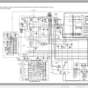 Hitachi ZX200-3 ZX240-3 ZX270-3 Electrical Circuit Diagram