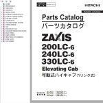 Hitachi ZX200LC-6 ZX240LC-6 ZX330LC-6 Parts Catalog PDC4A1-1LC1-3