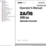 Hitachi ZX20U-5A Operator’s Manual ENMACD-1-2