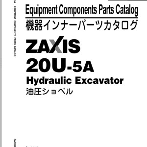 Hitachi ZX20U-5A Parts Catalog PACD90-E1-1