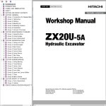 Hitachi ZX20U-5A Workshop Manual WACD90-EN-00
