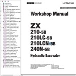 Hitachi ZX210-5B ZX210LC-5B ZX210LCN-5B ZX240N-5B Workshop Manual WDCK-EN-00