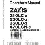 Hitachi ZX210LC-3 ZX250LC-3 ZX350LC-3 ZX470LCH-3 Operator's Manual EM1V1-ENSH2-1(MD)