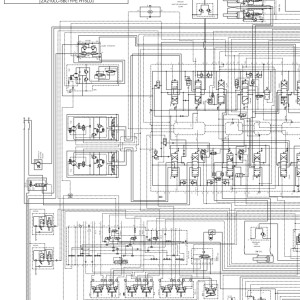 Hitachi ZX210LC-5B ZX350LC-5B Hydraulic Circuit Diagram( Super Long Front)