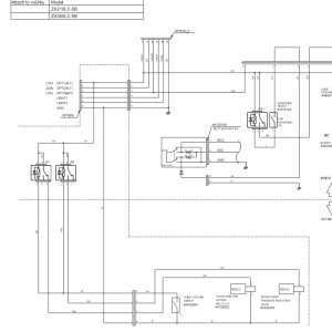 Hitachi ZX210LC-5B ZX350LC-5B Sliding Cab Electric Circuit Diagram