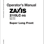 Hitachi ZX210LC-5G Operator's Manual ENMDCE-SL1-3(ID)