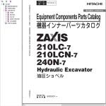 Hitachi ZX210LC-7 ZX210LCN-7 ZX240N-7 Parts Catalog PDF350-E1-1