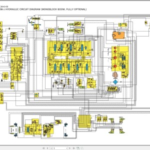 Hitachi ZX210W-3 ZX220W-3 Hydraulic Circuit Diagram WCLA-0651-ZX