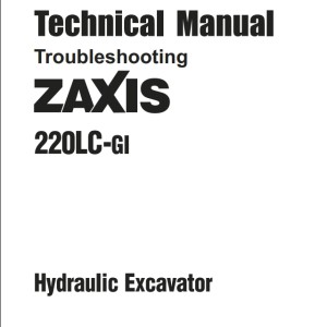 Hitachi ZX220LC-GI Technical Manual SO1NE0200340