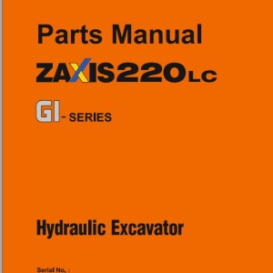 Hitachi ZX220LC Parts Manual S01EQ0100345