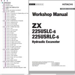 Hitachi ZX225USLC-6 ZX225USRLC-6 Workshop Manual WDFB50-EN-00