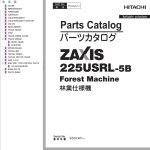 Hitachi ZX225USRL-5B Parts Catalog PDCQ40-1-1