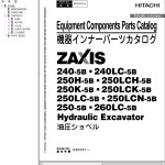 Hitachi ZX240-5B ZX260LC-5B Parts Catalog PDCA-E1-3