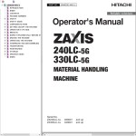 Hitachi ZX240LC-5G ZX330LC-5G Operator's Manual ENMDDE-MH2-2