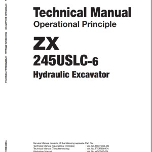 Hitachi ZX245USLC-6 Technical Manual TODFB60-EN-00
