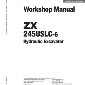 Hitachi ZX245USLC-6 Workshop Manual WDFB60-EN-00