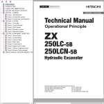 Hitachi ZX250LC-5B ZX250LCN-5B Technical Manual TODCA-EN-01