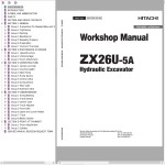 Hitachi ZX26U-5A Workshop Manual WACC90-EN-00