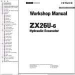 Hitachi ZX26U-6 Workshop Manual WACK50-EN-00