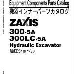 Hitachi ZX300-5A ZX300LC-5A Parts Catalog PDDWCO-E1-1