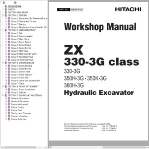 Hitachi ZX330-3G Class Workshop Manual WBWA-E-00