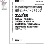 Hitachi ZX330-5A ZX350LCK-5A Parts Catalog PDDK-E1-1